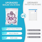 Handheld Vacuum Sealer for Food with 22 Reusable Sous Vide Bags, Compact Cordless Sealer Machine for Travel, Fresh & Save Meal Prep