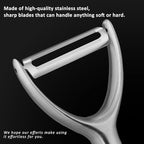 Luxury Y-Type Vegetable Peeler – 24K Gold Plated Handle, 304 Stainless Steel Ultra Sharp Blade, Ideal for Potatoes, Apples, and Other Fruits & Vegetables