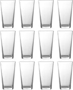 Fortessa Basics Barca Everyday 12 Pack Set Glassware Kitchen and Barware Great for: Beer, Cocktails, Water, Juice, Iced Tea, Soft Drinks., Pint/Mixing Glass, 17 Ounce