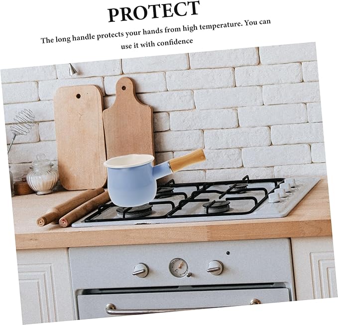 GANAZONO Multi-function Saucepan Food Cooking Pot for Milk Heating Saucepan Extended Handle