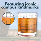 Greenline Goods – Oklahoma State University Cowboys College Whiskey Glasses (Set of 2), 10 oz – Full-Color Logo + Campus Map