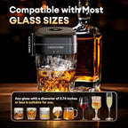 Whiskey Smoker Kit with 6 Wood Chips – Electric Cocktail Smoker Kit with Built-in Lighter & LED Light, Old Fashioned Bourbon Drink Smoking Kit Gifts for Men, Dad, Husband, Whiskey Lovers