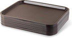 New Star Foodservice Fast Food Tray, Set of 12 (Brown, 14 by 18-Inch)