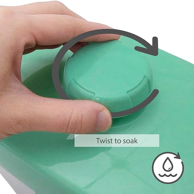 Instant Pickle Maker Vegetable Press Tsukemono Container Round Made in Japan BPA Free (Green 3.0L)