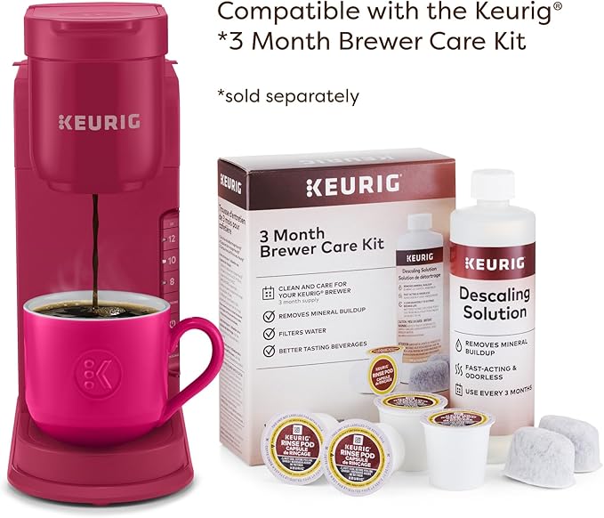 Keurig K-Express Single Serve Coffee Maker – Strong Brew Option, 42oz Reservoir, Sleek Design for Holiday Hosting & Gifting, Holiday Berry