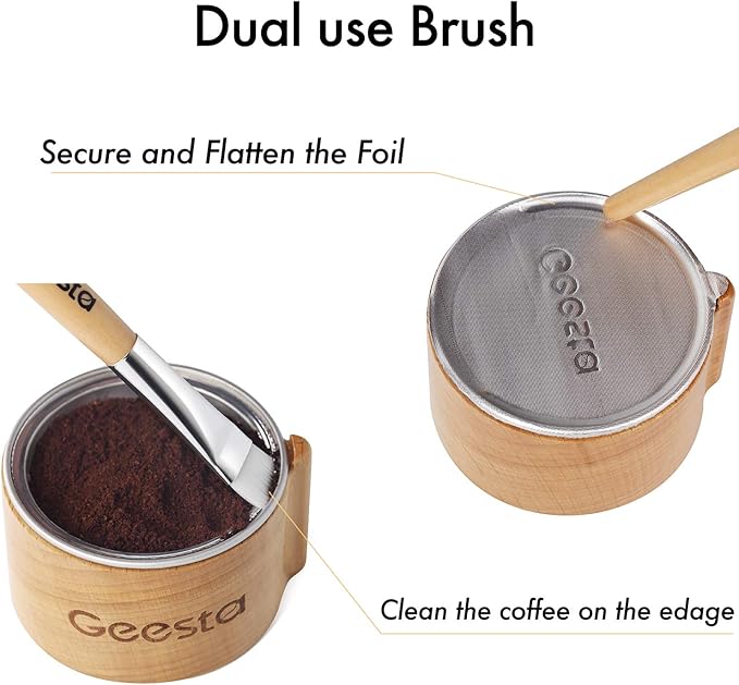 GEESTA Reusable Aluminum Foil Seals Kit Compatible with Nespresso Vertuoline Capsules