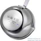 6.76 Oz Mini Butter Warmer Stainless Steel Small Melting Pot For Stove Top 0.2 Quart