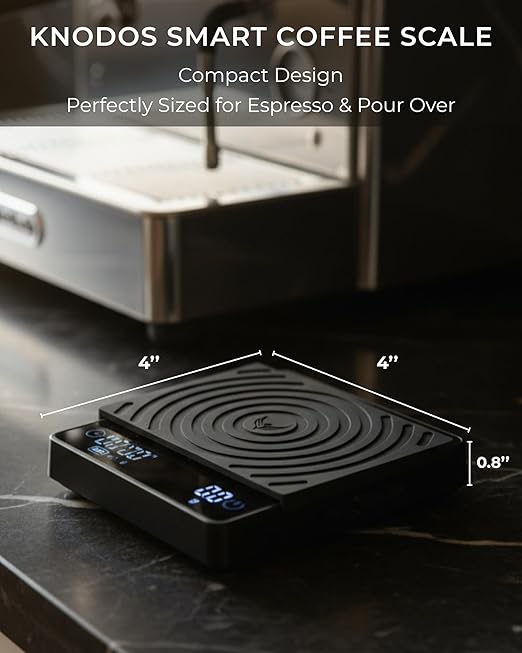 54mm Espresso Tool Set for Breville Machines – Walnut Espresso Organizer, Spring Loaded Self Leveling Tamper, Distribution Tool, WDT Stirrer & Precision Scale