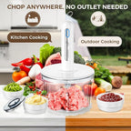 Glass Food Processor with 3 Blades & 4 Bowls (8 Cup + 3x0.5 Cup), Small Food Processor& Meat Grinder - Compact Design for Meal Prep, Baby Food, Sauces - Dishwasher Safe