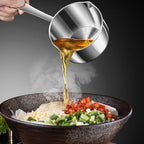 10 Ounce Kitchen Induction Stainless Steel Milk Pot Saucepan Oil Chocolate Sauce Pan Butter Warmer Pot (300 ml)