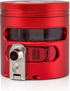 Cloudious9 - Tectonic9 Manual Grinder Automatic Dispenser Large 2.5" Aluminum Alloy (Red), For Home & Kitchen Only