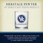 Heritage Pewter Kentucky Double Old Fashion | Double Rocks Glass 14 OZ for Liquor | Expertly Crafted Pewter Glass
