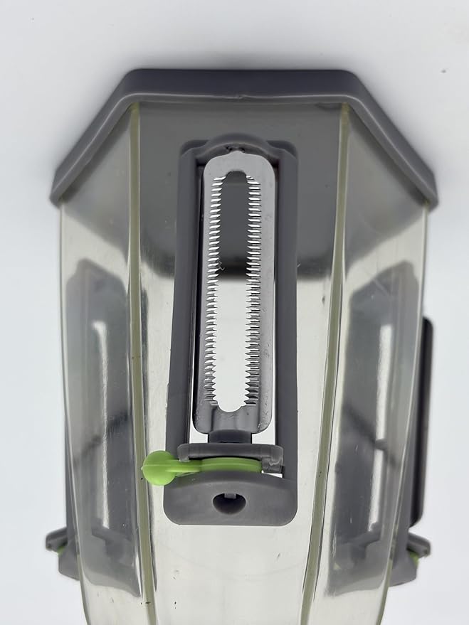 Jokari Catch-All™ Peeler - 3-Blade Vegetable Peeler with Peel Catcher, Straight Edge, Julienne, Serrated Blades, Non-Slip Grip, Dishwasher Safe for Fruits & Vegetables