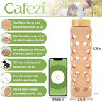 32oz Glass tumblers Water Bottles with Straw and 2 Lid