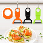 Original Vegetable Peeler, Potato Peelers for kitchen Carbon Steel Blade 3-Pack Green/Orange/Black