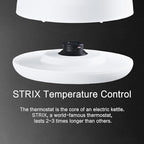 Electric Kettle, 1.5L Stainless Steel, Double Wall Cool Touch Teapot, Fast Boil,5 Temperature Control, LED Display, Auto Shut-Off, BPA-Free,Keep Warm Function, Ideal for Tea & Coffee,White