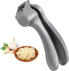 Garlic Press, Garlic Mincer Easy-squeeze Ergonomic Handle, Rust Proof, No Need To Peel, Professional Ginger Press & Garlic Crusher with Handy Cleaning Brush- Dishwasher Safe
