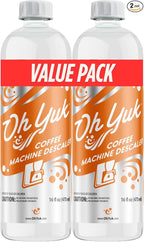 Oh Yuk Coffee Machine Descaler - Cleaning and Descaling Solution Universally Compatible for All Brands and Machine Types: Breville, Delonghi, Nespresso, Keurig - 16 oz (2)