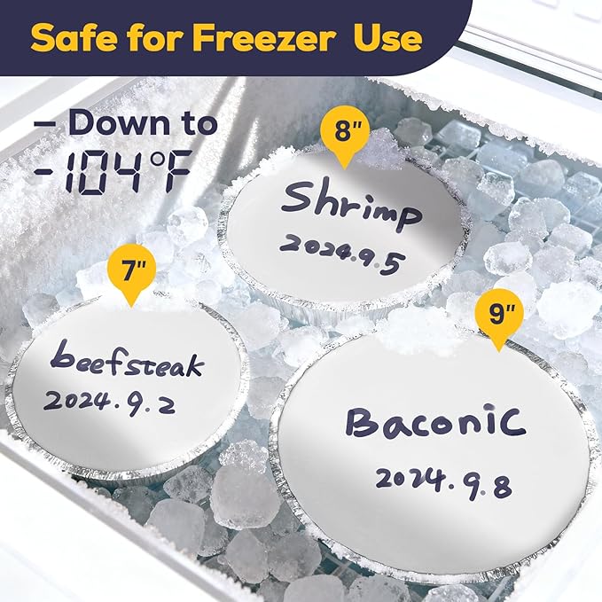 Fit Meal Prep 45 Pack 9” Round Aluminum Foil Pans with Lids, Pie Tins Disposable 9 inch with Lids, Take Out Containers, Freezer Oven Safe Aluminum Baking Pans for Storing, Cooking, Storage, Reheating