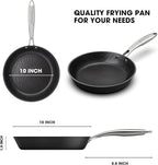 imarku Non Stick Frying Pans - 10 inch Frying Pan Nonstick Skillet, Egg Pan Omelette with Cool Stainless Steel Handle, Dishwasher Safe for Cooking, Best Gifts for Women/Men