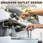 Espresso Coffee Machine Cleaning Brush, 360° Cleaning Push-Up Coffee Maker Brush, Espresso Machine Brush Coffee Cleaning Tool for 3 EARS 51MM Delonghi Dedica Style Series EC680 and EC685, SMEG ECF01