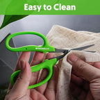 Garden Scissors, 2pcs 6in Pruning Shears Snips Non-stick Coated Sharp Steel Blades - Gardening Tools Garden Shears for Plants Herb Flowers in Grow Tent and Hydroponics