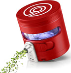Cloudious9 - Tectonic9 Manual Grinder Automatic Dispenser Large 2.5" Aluminum Alloy (Red), For Home & Kitchen Only