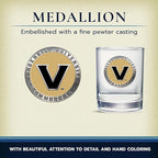 Heritage Pewter Vanderbilt Double Old Fashion | Double Rocks Glass 14 OZ for Liquor | Expertly Crafted Pewter Glass