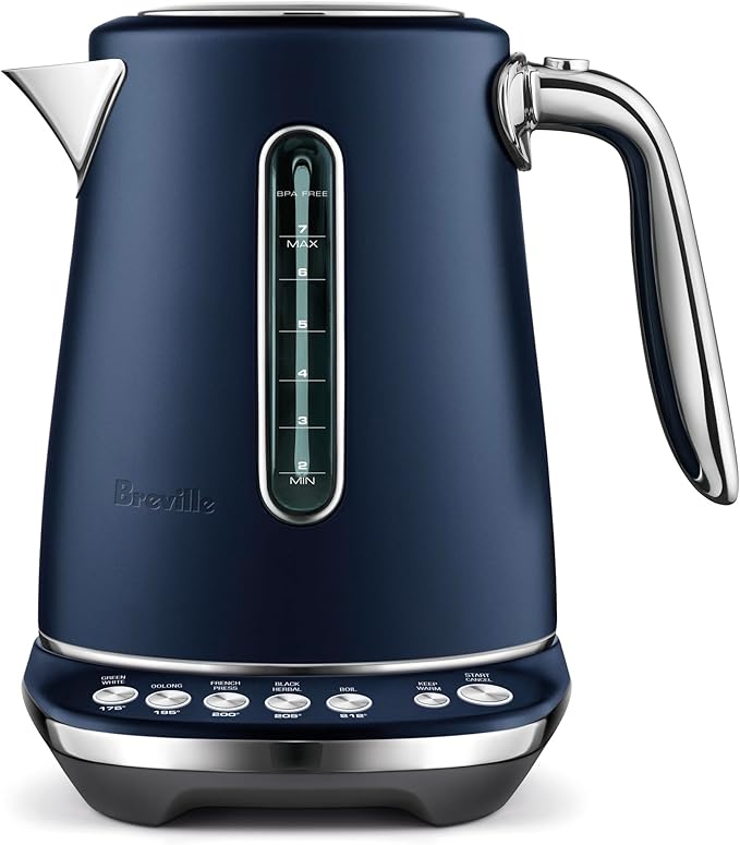 Breville BKE845DBL Smart Kettle Luxe Water Heater, 7 Cup, Damson Blue