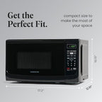 Farberware Countertop 700 Watts, 0.7 cu ft 700-Watt Microwave Oven, Black