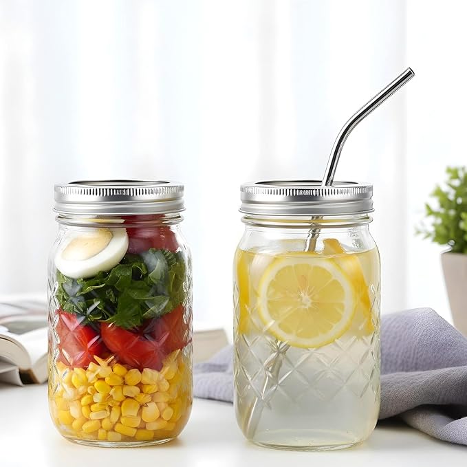 48 Pieces Canning Rings, 70MM Silver Split-Type Rustproof Tinplate Metal Canning Rings for Mason Jar, Reusable Leak Proof Replacement