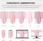 sancua Rectangle Tablecloth - 60 x 84 Inch - Stain and Wrinkle Resistant Washable Polyester Table Cloth, Decorative Fabric Table Cover for Dining Tables, Buffet Parties and Camping, Pink