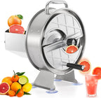 WICHEMI Commercial Vegetable Slicer Machine Manual Fruit Slicer Potato Slicer Stainless Steel Vegetable Fruit Cutter Food Slicing Machine for Potatoes Lemons Tomatoes Onions