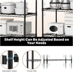 3 Tier Storage Shelves with Wheels Wide Wire Shelving Unit 39.37" H Tall, 350lbs per Shelf Metal Shelves for Storage Sturdy Heavy Duty Shelving Deep Pantry Shelves Storage Rack