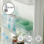 Instant Pickle Maker Vegetable Press Tsukemono Container Rectangle Made in Japan BPA Free (Green 0.8L)