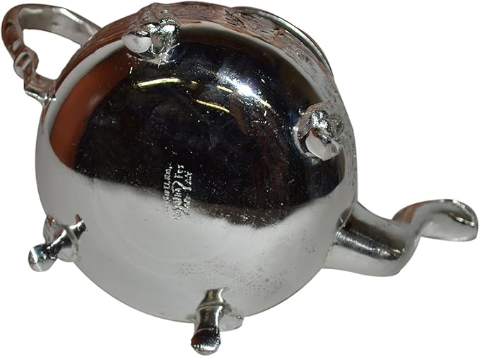 Handmade Moroccan Serving Tea Kettle Pot Hand carved Stovetop Safe Large Serve 6 to 8 Small Tea Glasses