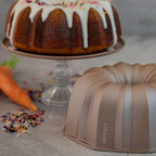 INARA 10 Cup Fluted Tube Cake Pan Nonstick, PFOA Free Fluted Cake Pan for Baking, Pound Cake Mold for Oven, Cake Molds And Cake Pans, Tube Mold, Pound Tin