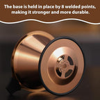 Pour Over Coffee Dripper INSINTAR Stainless Steel Drip Cone Brew Coffee Filter, Reusable Metal Coffee Strainer With Non-Slip Ring&Handle Paperless Pour Over Coffee Maker 1-4 Cup(Titanium Copper)