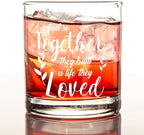 kunlisa and So Together They Built a Life They Loved Whiskey Glasses, Wedding Gifts for Newlyweds Couples, 10 oz Drinking Rocks Glasses for Women Men Whisky Cocktail Scotch Bourbon Liquor