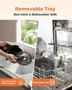 Bear Small Air Fryer 2.1 QT, Mini Airfryer Adjustable Time&Temp Control, Compact Size Space Saving for 1-2 People Quick Healthy Meals Snack in Minutes with Nonstick Basket