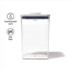 OXO Good Grips POP Container - Airtight Food Storage - Big Square Medium 4.4 Qt Ideal for 5lbs of flour or sugar (Pack of 4)