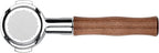 Normcore 58mm Slim Naked Portafilter with 18g Precision High Extraction Basket, Genuine American Walnut Handle Fits 58mm Breville Sage Machines