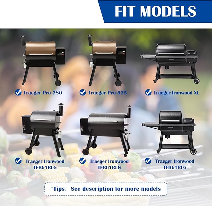 BAC609 Reversible Griddle for Traeger PRO 575 TFB57GLE PRO 780 TFB88PZD Century 22 Century Eastwood 22 Eastwood 34 Grill Accessories Traeger Ironwood XL, Exas Elite 34, Pro 20 Accessories 18.2" x 11"