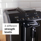 BOSCH 300 Series Fully Automatic Espresso and Coffee Machine – In-Cup Frother, OneTouch Milk Drinks, 5 Drink Options, Ceramic Grinder, Easy Clean & Descale, in Black TIU20109