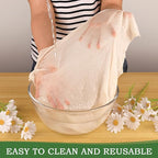 WMKGG Cheese Cloth, 9 PCS,20x20 Inch, Precut Cheesecloth for Straining, Hemmed 4 Edges, Grade 100, Reusable Unbleached Fine Mesh Cotton for Cooking, Juicing, Cheese Making, Baking, Yogurt