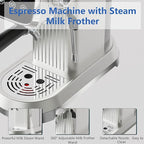 Espresso Machine with Steam Milk Frother：20 Bar Expresso Coffee Machines for Home-Espresso Maker with 27 oz Water Tank-Barista Coffee Maker for Americano Cold Brew Latte Cappuccino