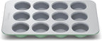Caraway Non-Stick Ceramic 12-Cup Muffin Pan - Naturally Slick Ceramic Coating - Non-Toxic PTFE & PFOA Free - Perfect for Cupcakes, Muffins, and More - Sage