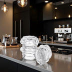 Clear Glass Replacement Top for Coffee Percolators - Transparent Knob Lid Compatible with Coffee Pots and Espresso Machines, Durable Brewing Accessories for Coffee Maker Parts