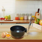 Folding Egg Poacher, Non-Stick Poached Egg Pan, Round Eggs Cooker with Oil Brush for Fried Pancakes Sandwiches Breakfast - 2 Packs