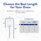 New Star Foodservice 50158 Aluminum Pizza Peel, Wooden Handle, 12 x 14 inch Blade, 26 inch overall